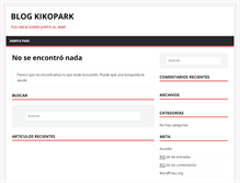 Tablet Screenshot of blog.kikopark.com